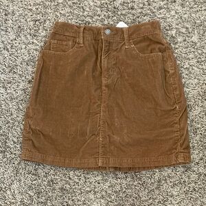 Hollister Brown Corduroy Mini Skirt